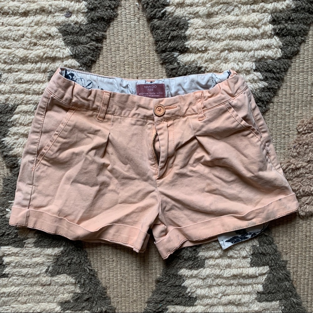 Mango Kids Girls Peach shorts 9/10